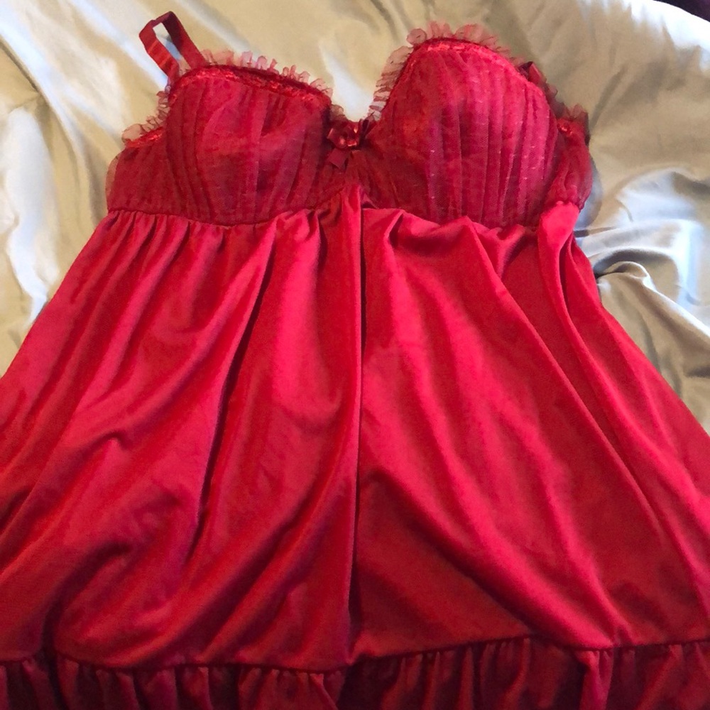 Red hot sexy outfit. NEVER WORN.